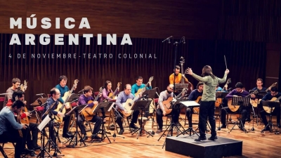 Camerata Argentina de Guitarras - estreno mundial de "Tiento y madera" ( Darío R. Barozzi 2018)